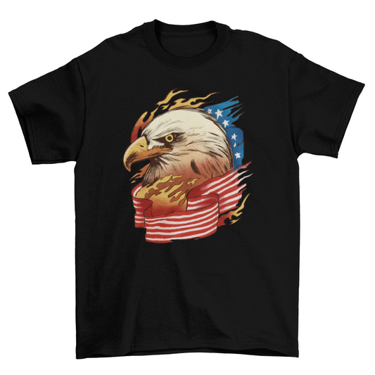 USA eagle flag t-shirt